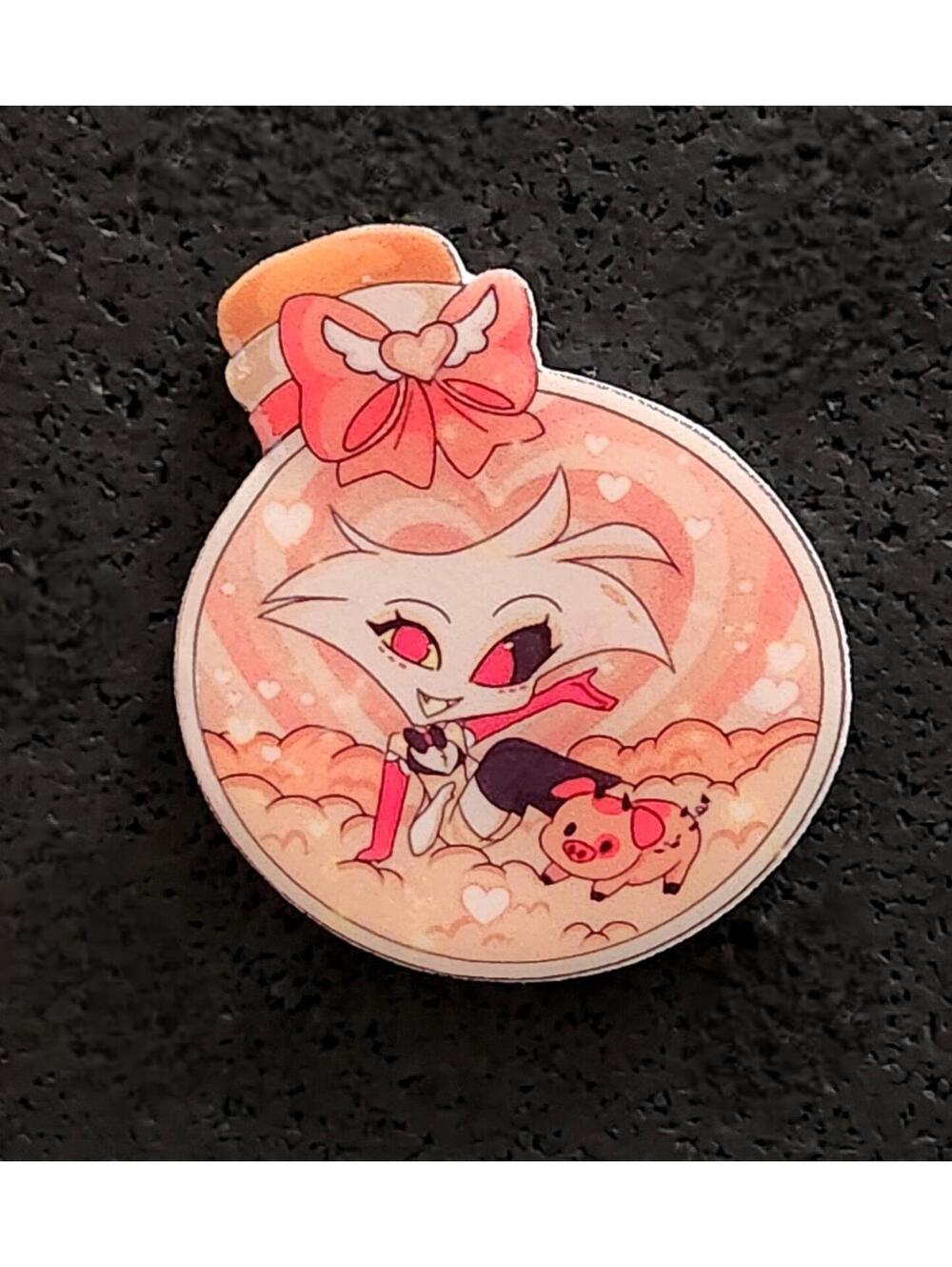 Angel Dust potion bottle pin - Hazbin Hotel